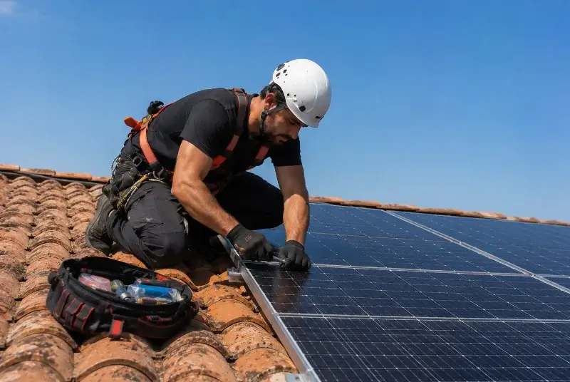 Maintenance et monitoring de panneaux solaires à Doix lès Fontaines